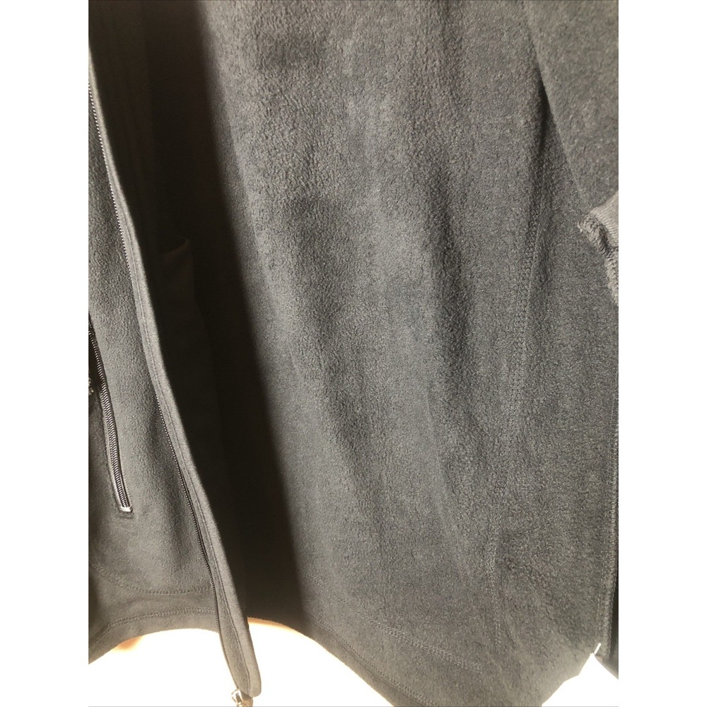 NWT Women Small Double Diamond Thermal Fleece Zip Jacket Black Zip Pockets Logo - Picture 14 of 14